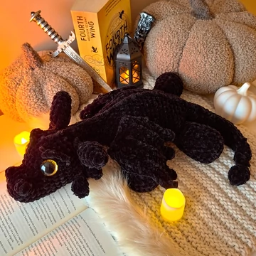 Horgolt Sárkány plüss - Tairn