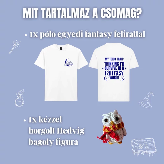 Varázslatos Ballagási Ajándékcsomag - XL-es pólóval